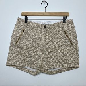 Caslon BeigeTwill Shorts Arrow Chevron Print
